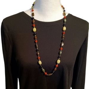 Long Colorful Multi Season Necklace